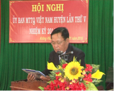 Uỷ ban MTTQ Việt Nam huyện Krông Pắc tổ chức hội nghị  lần thứ 5, nhiệm kỳ 2014-2019