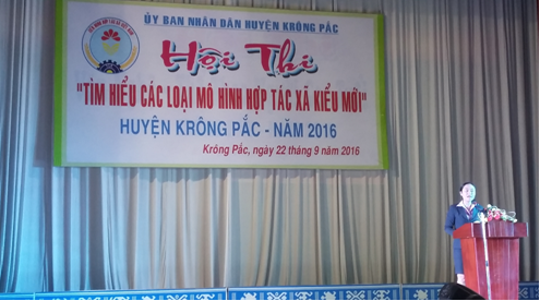 Hội thi “Tìm hiểu các loại mô hình Hợp tác xã kiểu mới” huyện Krông Pắc năm 2016