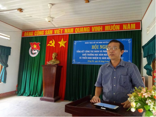 Huyện đoàn Krông Pắc tổng kết công tác đoàn khối trường học năm học 2015-2016