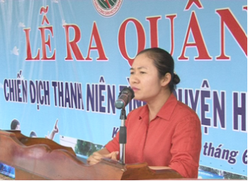 Huyện đoàn Krông Pắc tổ chức lễ ra quân chiến dịch thanh niên tình nguyện hè năm 2016