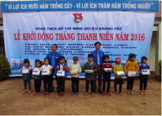 Huyện đoàn Krông Pắc tổ chức lễ khởi động Tháng Thanh niên 2016