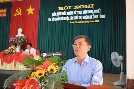 Huyện uỷ Krông Pắc tổ chức Hội nghị kiểm điểm giữa nhiệm kỳ thực hiện Nghị quyết Đại hội Đảng bộ huyện lần thứ XIII, nhiệm kỳ 2015-2020