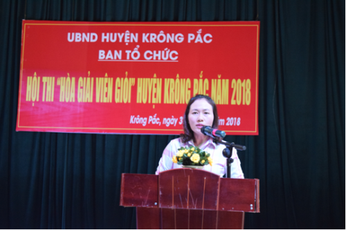Huyện Krông Pắc tổ chức Hội thi Hoà giải viên giỏi năm 2018
