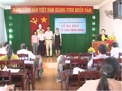 Hội Liên hiệp Phụ nữ huyện Krông Pắc ra mắt Tổ tư vấn cộng đồng