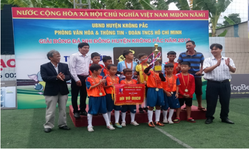 Giải bóng đá Nhi đồng Huyện Krông Pắc năm 2019