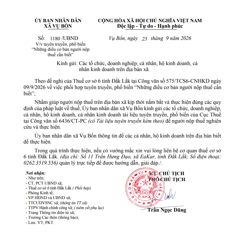 NHỮNG ĐIỀU CƠ BẢN NGƯỜI NỘP THUẾ CẦN BIẾT